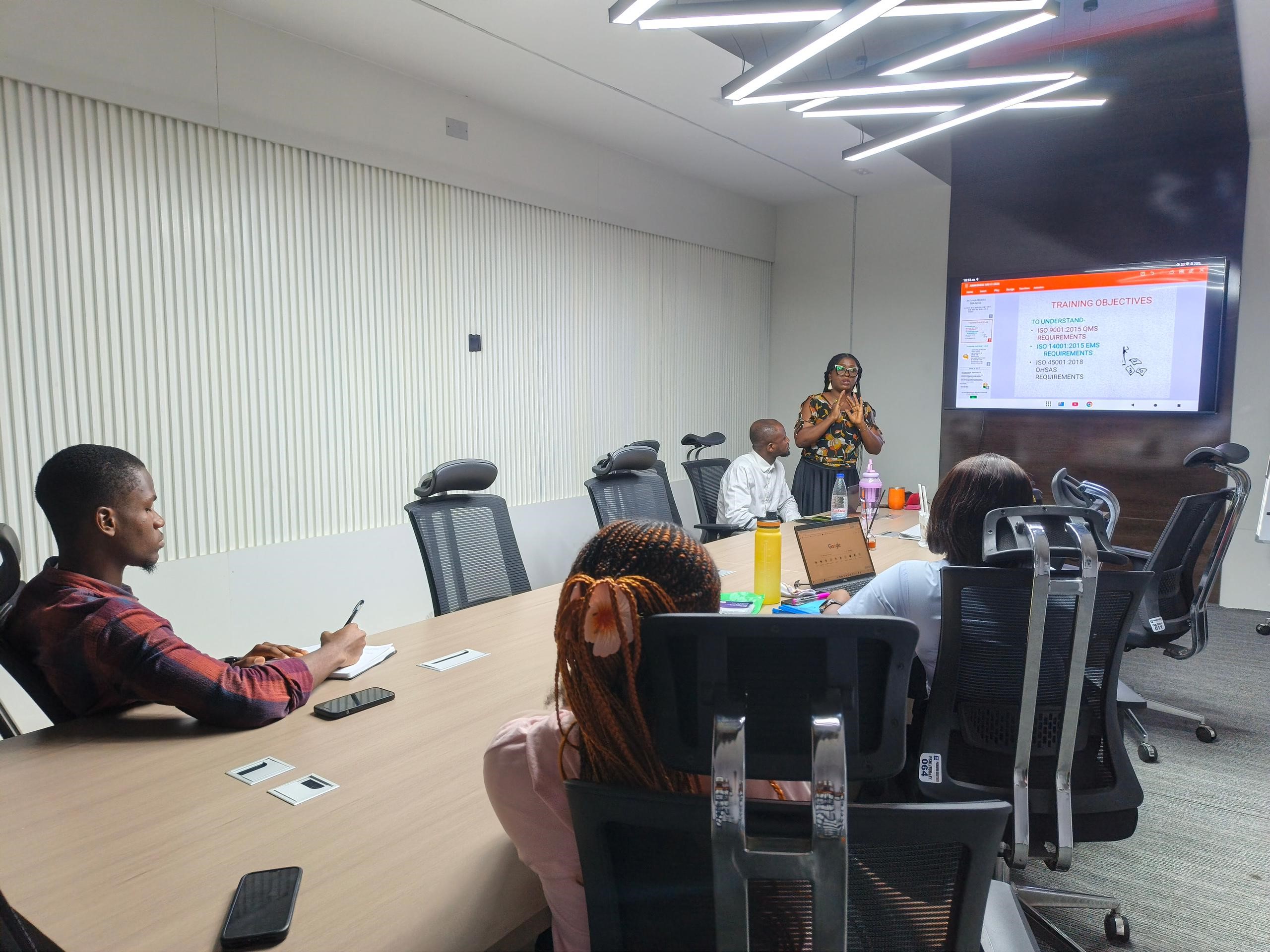 Classroom learning session